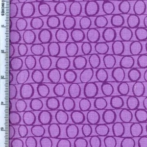 Stof Fabrics Dot Mania Purple Circle Cotton Prints