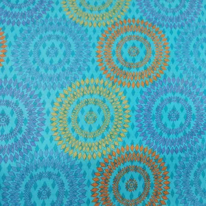 Stof Fabrics Geo Coaster-5 Blue Cotton Prints