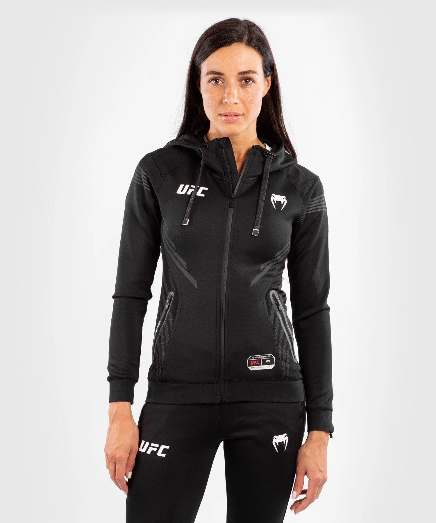 UFC Venum Personalized Authentic Fight Night Women's Walkout Hoodie - Black