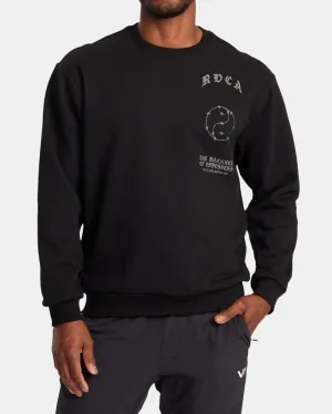 VA Barb Crew Neck Sweatshirt - Black