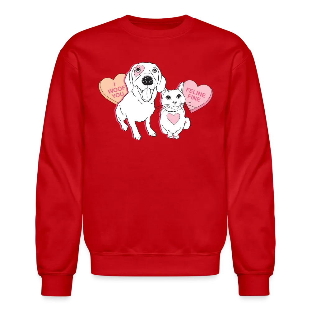 Valentine Hearts Crewneck Sweatshirt