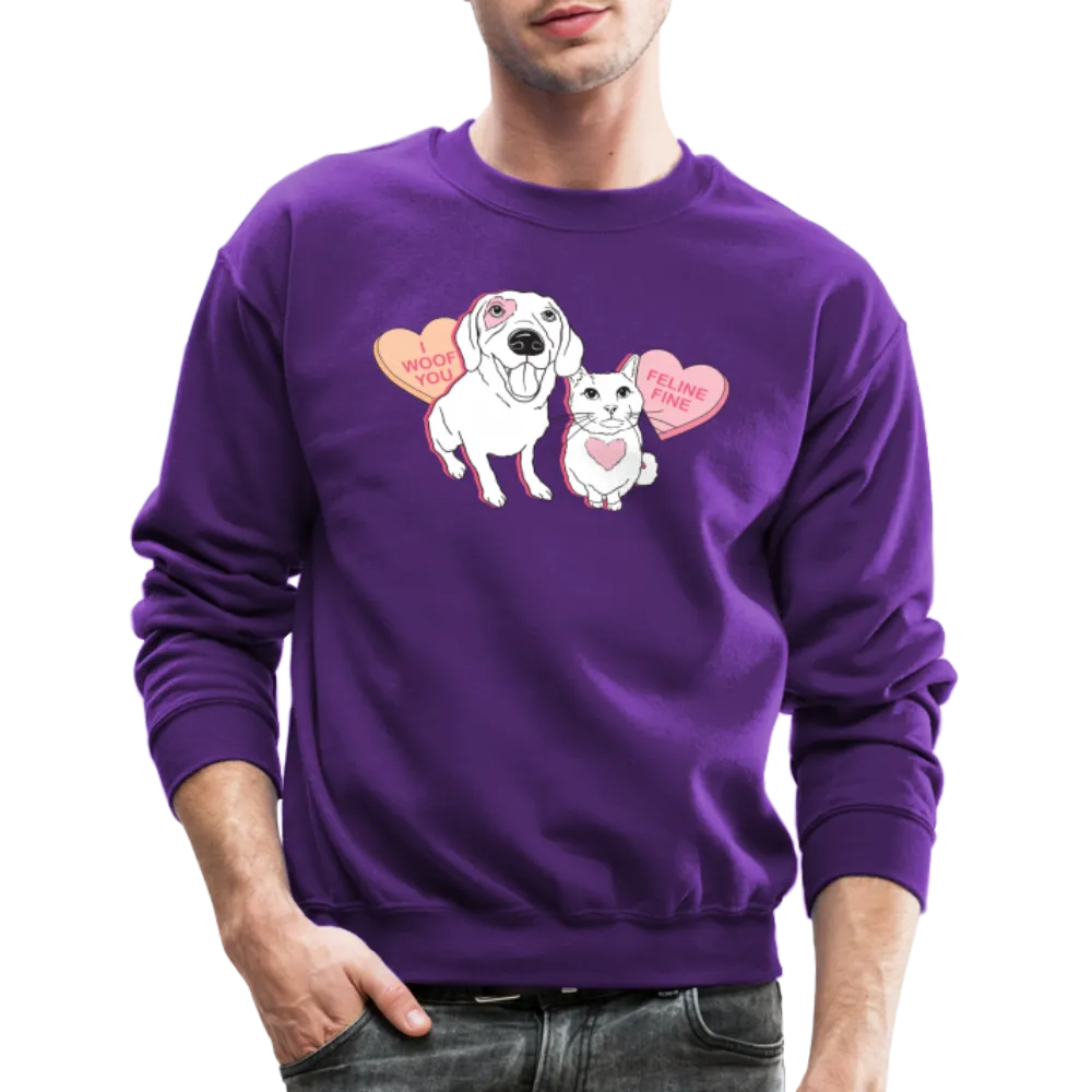 Valentine Hearts Crewneck Sweatshirt