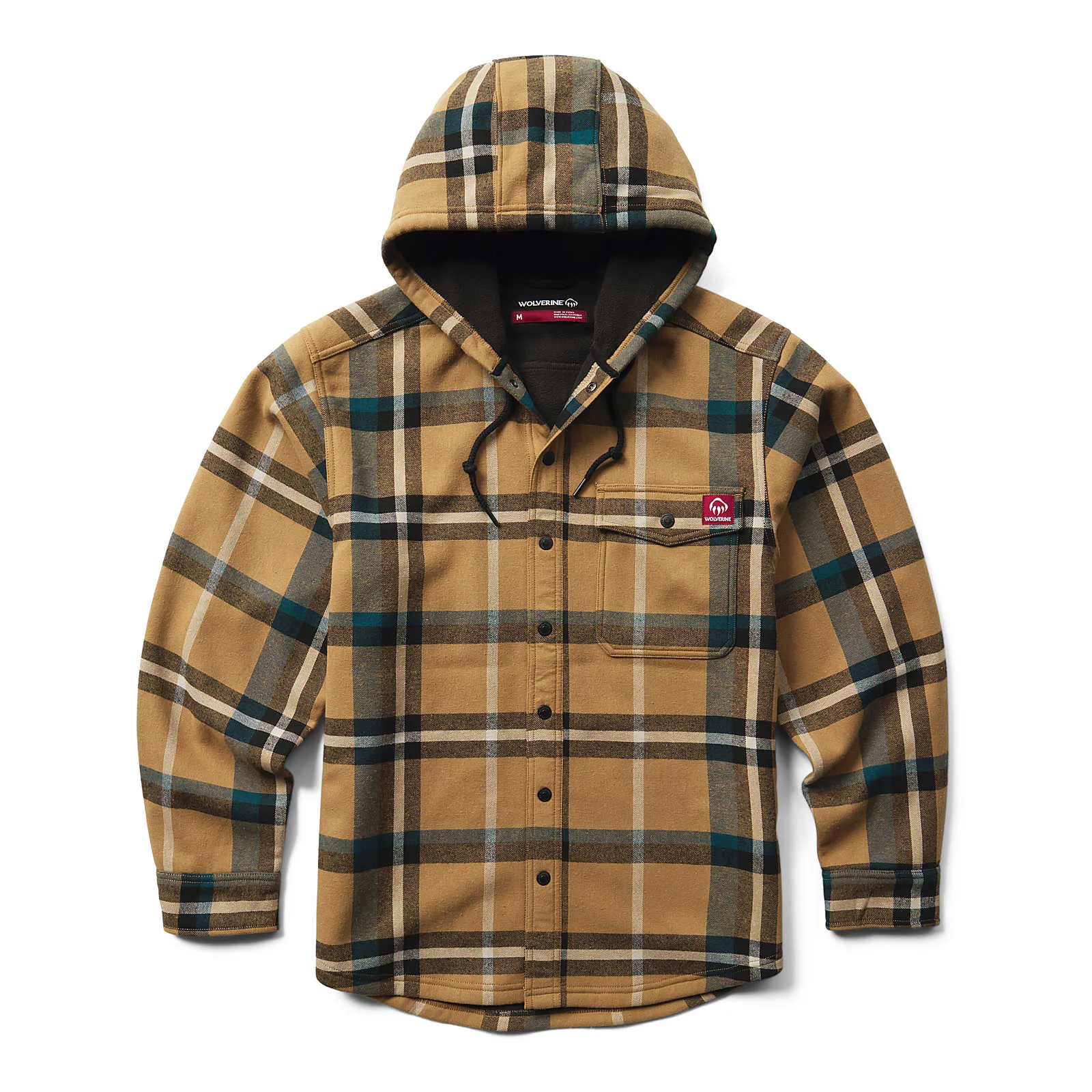 Wolverine Men's Bucksaw Bonded Flannel Shirt Jac