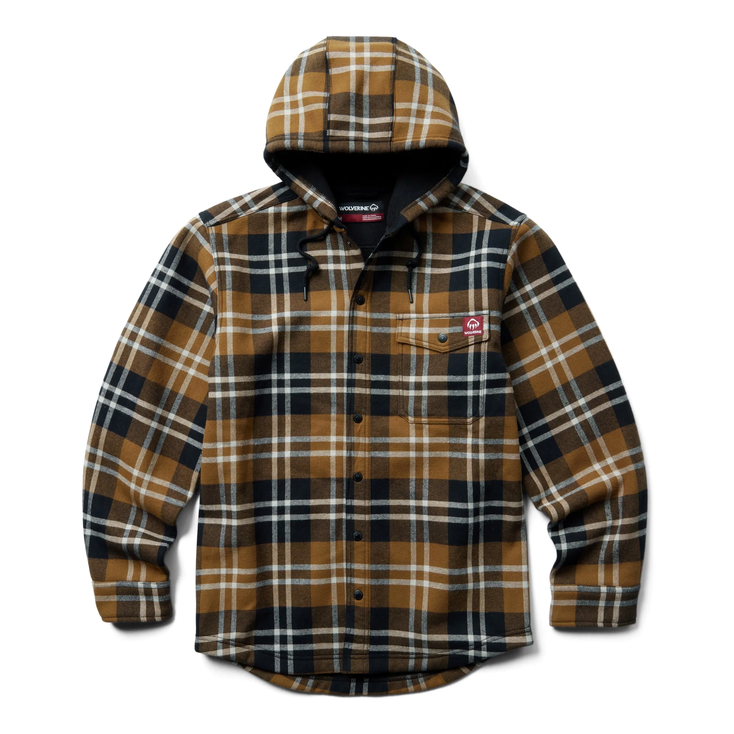 Wolverine Men's Bucksaw Bonded Flannel Shirt Jac