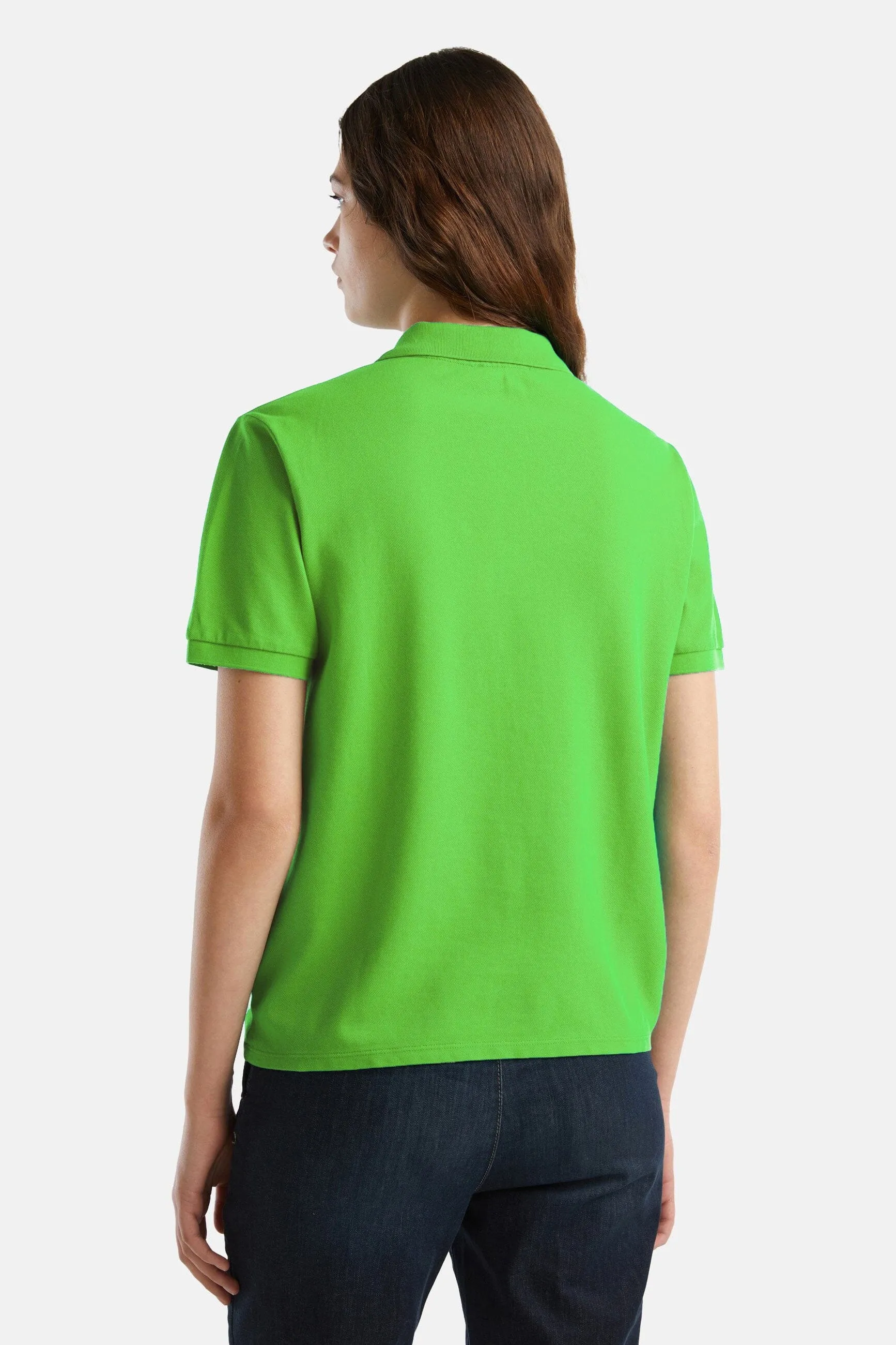 Women's Embroidered Design Short Sleeve Minor Fault Polo Shirt