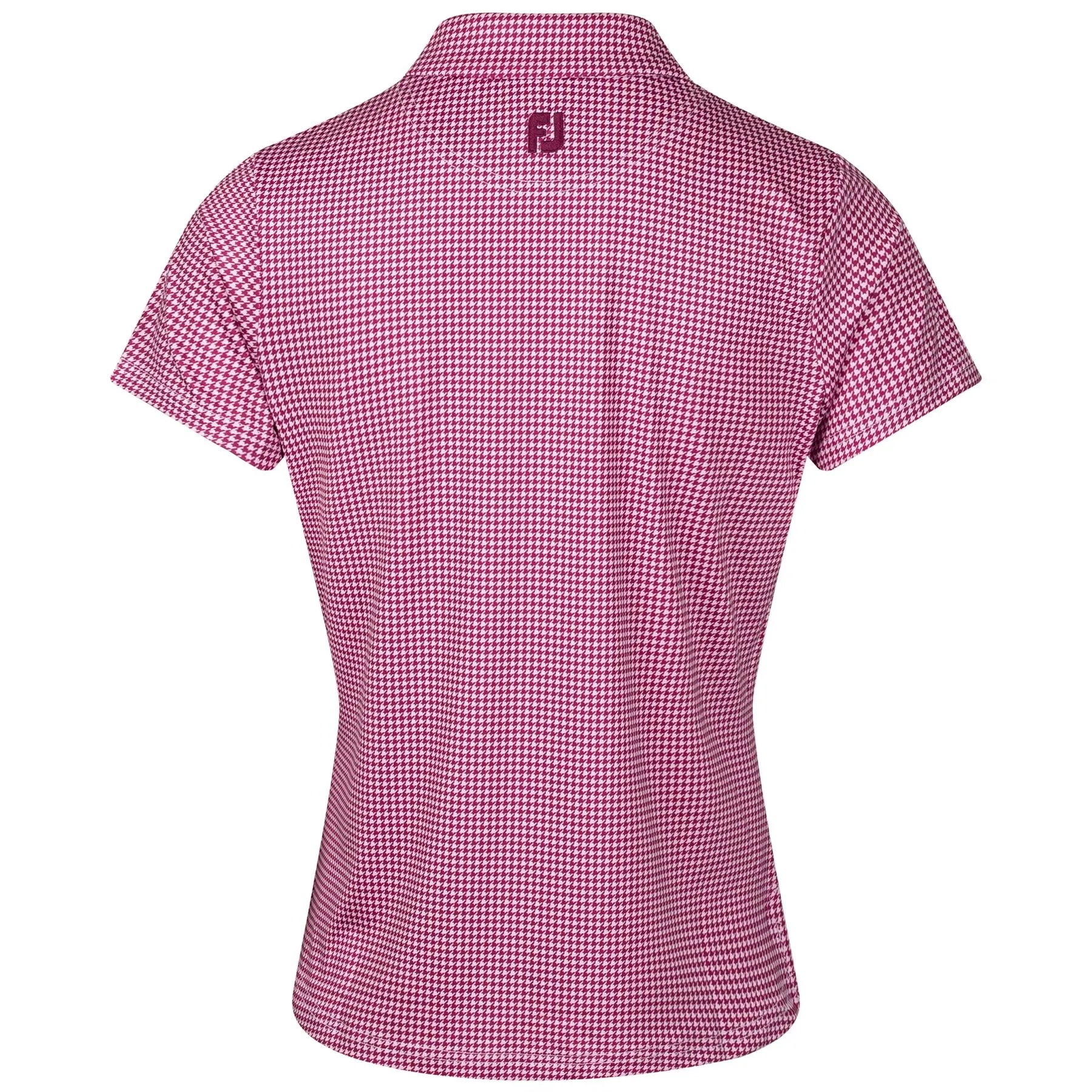 Womens SS Shirt Fig/Pink Houndstooth - AW23