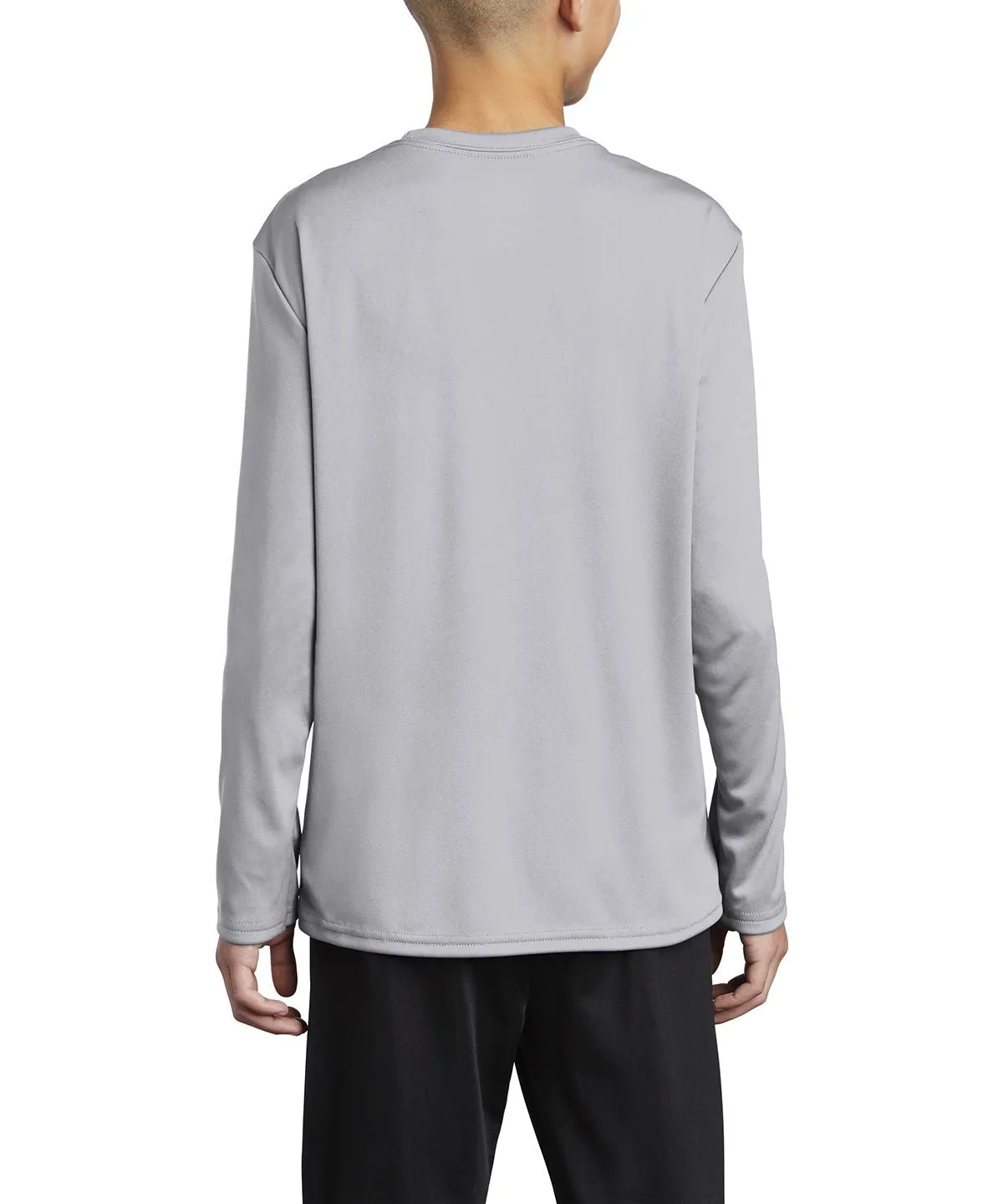 Youth Long Sleeve Performance Crew Neck T-Shirt