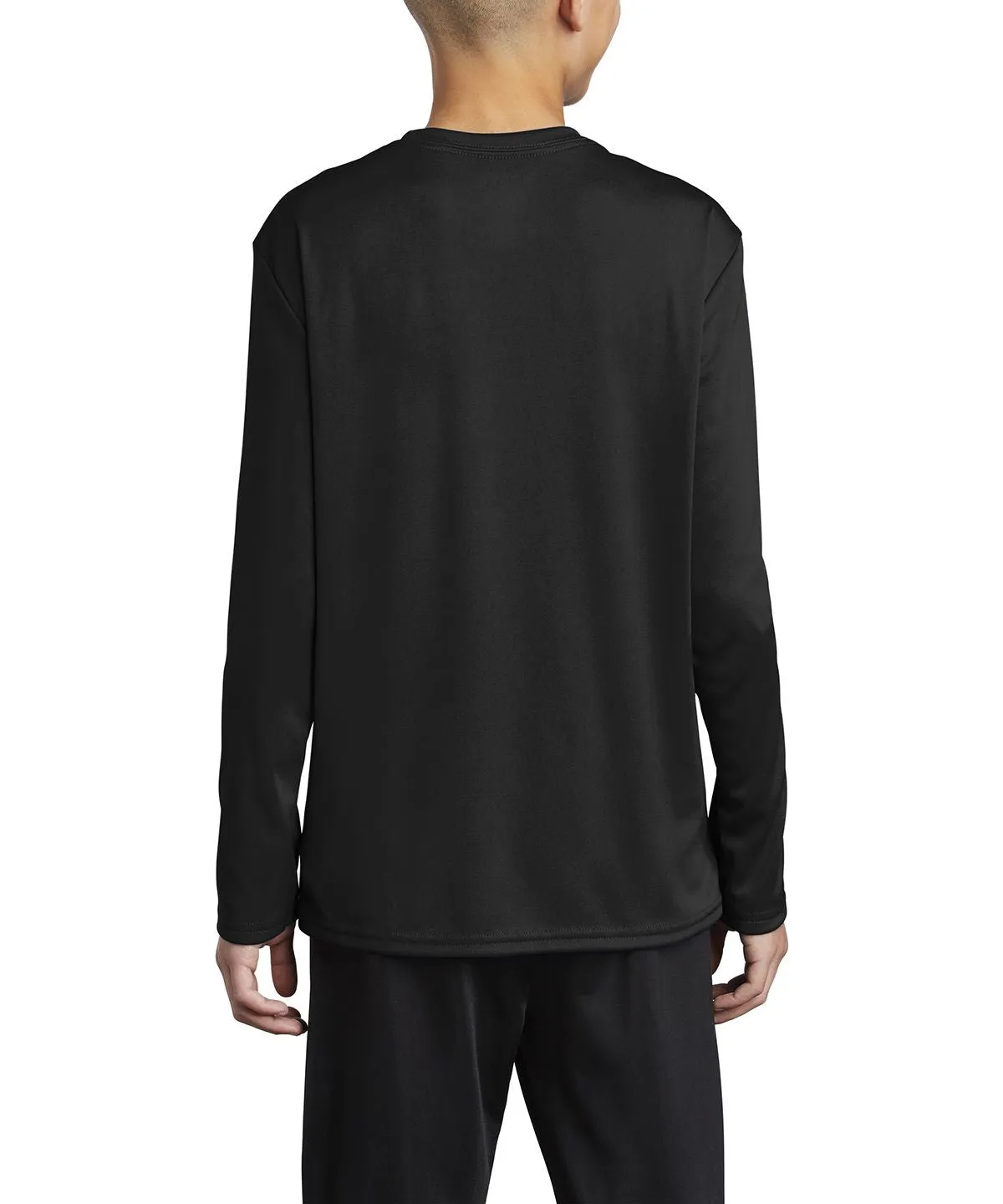 Youth Long Sleeve Performance Crew Neck T-Shirt