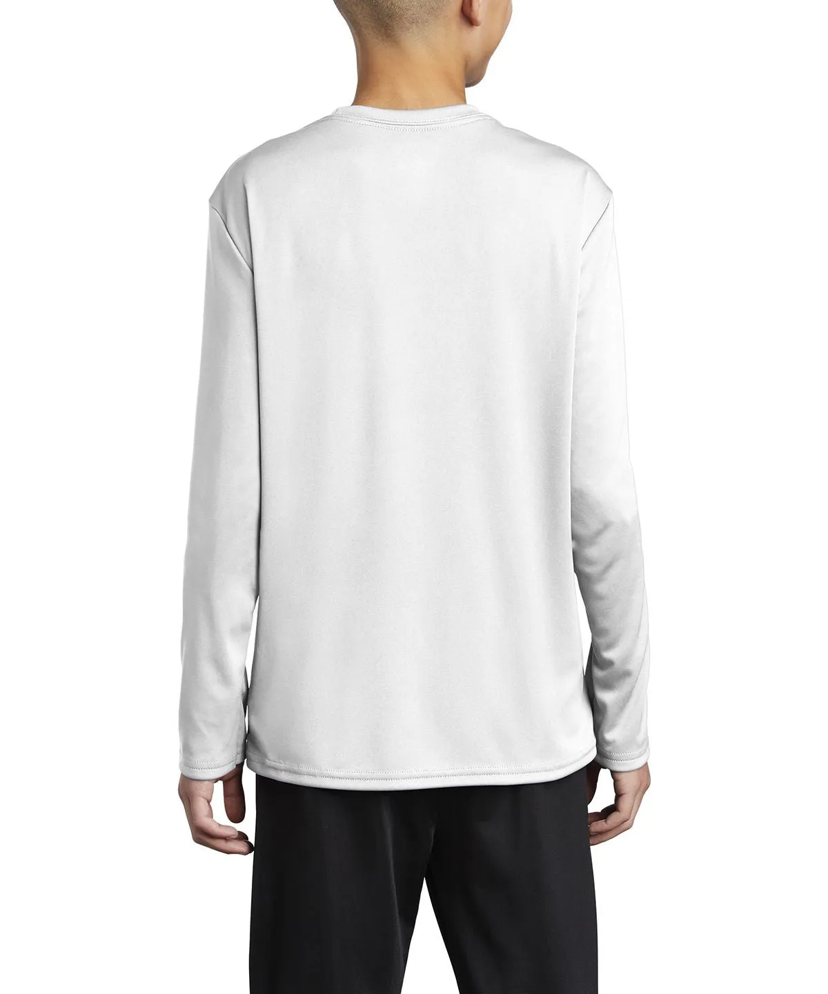 Youth Long Sleeve Performance Crew Neck T-Shirt